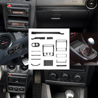 Pegatinas decorativas interiores de fibra de carbono 3D, accesorios de modificación interior de coche para SEAT Ibiza 2003-2008, calcomanías epoxi