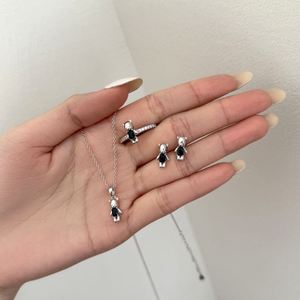 Dylam <b>Cute</b> Charm Design Fashion Jewelry Rhodium Plated 925 Silver 5A Zirconia <b>Bear</b> Shape Stud Earrings for Daily Wear Life - Product Image 5
