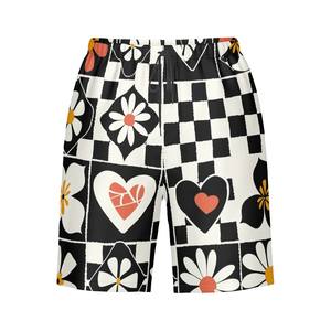 Image personnalisée Short de plage sportif pour homme avec taille élastique et impression bouffante Short tissé cargo imprimé taille XXS longueur genou - Product Image 3