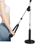 Barre de traction robuste en acier avec poignées, accessoire pour machine à câble et haltères, pour la musculation à domicile, unisexe