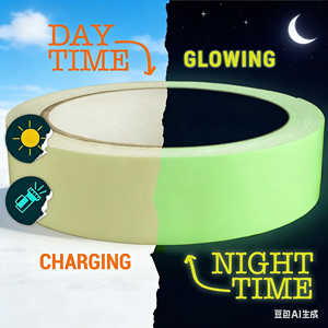 شريط عاكس مضاد للانزلاق مضيء في الظلام مقاوم للماء للاستخدام الخارجي بطول 25 متر بسعر الجملة من المصنع - Product Image 5