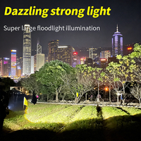 Lampe torche LED rechargeable haute puissance, zoom, étanche, 5 modes, lampe de poche portable pour le camping, les situations d'urgence, l'utilisation en extérieur
