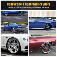 Jantes forgées Viaol Old School Donk 24x9 24x10 26x10 à lèvre chromée et déport profond, compatibles avec Chevy Impala Caprice Chevelle