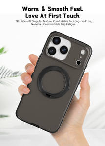Funda con Soporte y Textura 3D Premium, Magnética, Antigolpes, Delgada, con Agarre Fuerte para <span class=keywords><strong>iPhone</strong></span> 17 16 15 <span class=keywords><strong>Pro</strong></span> <span class=keywords><strong>Max</strong></span> - Product Image 4