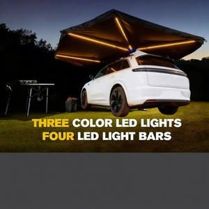 ชุดกันสาดรถยนต์อเนกประสงค์ 360 องศา พร้อมกล่องอลูมิเนียมแข็งแรง แบบโครงตรง สำหรับหนึ่งห้องนอน ใช้ได้ทุกฤดู สองชั้น ติดตั้งรวดเร็ว - Product Image 6