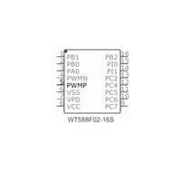 Puce d'enregistrement de haute qualité Waytronic 16 bits DSP faible puissance 128Mbit SPI Flash puce IC d'enregistrement vocal