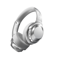 Headset Nirkabel Kulit Retro Metal Over-Ear ANC Peredam Kebisingan Driver Dinamis Latensi Rendah Daya Tahan Baterai Lama Hi-Fi Travel