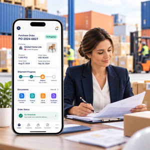 Vertrauenswürdige Internationale Handelsauftragsverwaltungs-<span class=keywords><strong>App</strong></span>-Entwicklung für iOS und Android mit Angebotserstellung und Beschaffungsunterlagen von LionCreate - Product Image 1