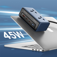 Multiprise de bureau LDNIO SC1 de haute qualité avec 2 prises et ports USB-C et USB-A