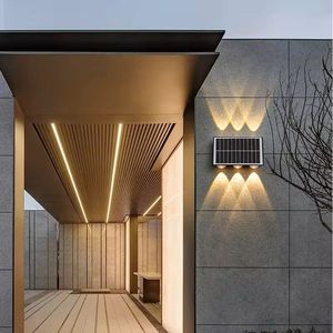 Outdoor IP65 <b>LED</b> Solar Wall Lamp <b>Battery</b> Power Waterproof Villa Courtyard Passage Lighting Solar Garden <b>Light</b> for Outdoor Use - Product Image 6