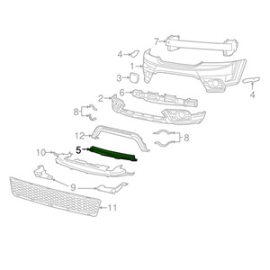 Moldura de Parachoques Delantero para Dodge Journey 2014-2020 68223780AB Pieza de Repuesto de Plástico - Product Image 3