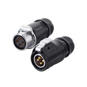 Für LP20 PBT 4-Pin IP68 Wasserdichter 20A 500V Kupferlegierung <span class=keywords><strong>Stecker</strong></span>-Buchse Elektronischer Luftfahrt-Stromanschluss für Industrielle Anwendungen - Product Image 4