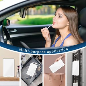 Espejo de Maquillaje LED Recargable Universal con Luz Regulable para Visera Trasera de Coche, Espejo Grande con Luces para Coche - Product Image 5