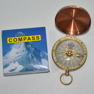 Brújula Geológica Portátil de Latón y Cobre Luminosa para Viajes y Senderismo, Brújula Vintage con Reloj Solar, Regalo para Camping - Product Image 2