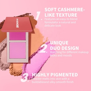 Paleta de Rubor de 2 Colores Nuevos con Acabado Mate para Contorno Facial, Maquillaje Vegano de Alta Pigmentación, Venta al por Mayor con Logo Personalizado - Product Image 6