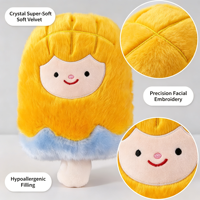Peluche Mignonne en Forme de Sucette Glacée, Douce, Remplie de Coton PP, 8 Pouces, Compagnon de Câlin pour Enfants, Cadeau d'Anniversaire, Vente en Gros Directe Usine, En Stock