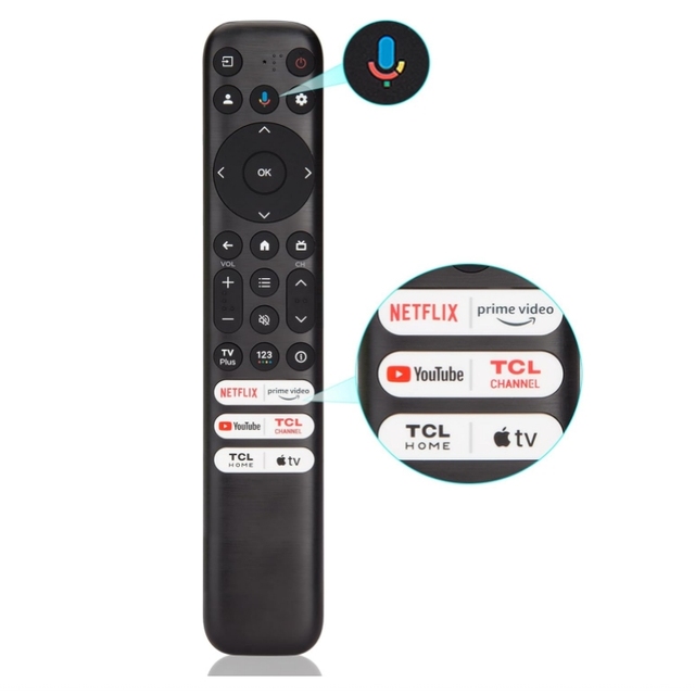 2024 New RC813 FMB1 Replacement Voice Remote Control Work for TCL Android TV Mini LED QLED 4K UHD Smart TV