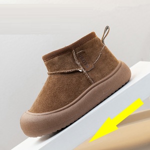 Fashion Children Snow Boots Kids Walking Shoes Boys Girls Non-slip Ankle Plush Children's Short Boots - Product Image 4
