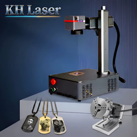 Mesin Penanda Laser Fiber Desktop Presisi Tinggi 20W 30W 50W Desain Menarik, Printer Laser Pengukir untuk Perhiasan Emas, Kayu, Kulit