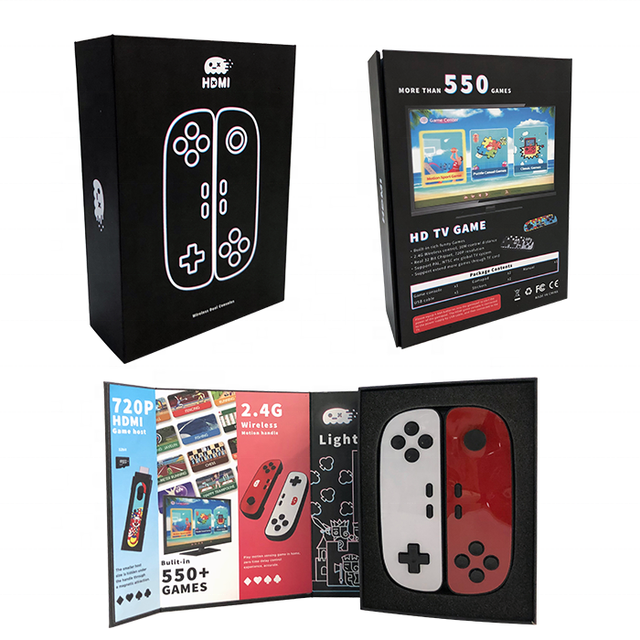 CTH1 High Quality 2.4G Wireless Motion Game Console Video HD Output Gamepad Build in 562 Gaming Game