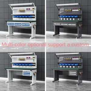 Table de travail antistatique robuste pour l'inspection de la chaîne de montage d'atelier d'usine Armoires à outils en métal en acier inoxydable électroniques - Product Image 2