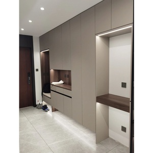 <span class=keywords><strong>Zapatero</strong></span> Moderno de Madera con Iluminación LED, Base Flotante, Gran Capacidad de Almacenamiento, Diseño <span class=keywords><strong>Modular</strong></span> para Muebles de Sala - Product Image 6