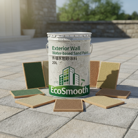 Peinture émulsionnée à base d'eau pour murs extérieurs, en fût de 20 kg, imperméable, pour projets de construction