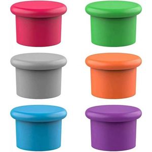 Tapones de Silicona Rojos para Botellas, Personalizables con Logotipo, Tapones Circulares para Vino con Excelente Calidad de Impresión - Product Image 2