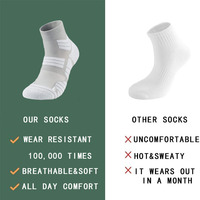 Chaussettes de sport pour hommes, chaussettes de course personnalisées, Coolmax, séchage rapide, chaussettes de compression sans couture