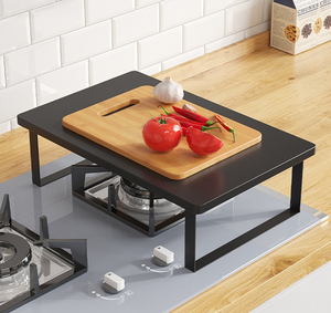 Soporte para Cocina de Inducción, Cubierta para Estufa de Gas, Soporte para Platos, Estante, Protector, Deflector Impermeable, Duradero, de Hierro - Product Image 3