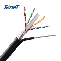 HLDPE résistance UV Anti UV extérieur 23awg-24awg Cat 5e Cat 6 câble de Communication extérieur UTP FTP SFTP
