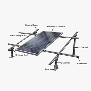 Support antisismique en acier à canal ZAM C de haute qualité Support photovoltaïque perforé à trois côtés galvanisé à chaud - Product Image 6