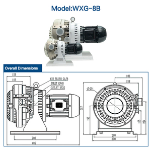 省エネ・無振動 WXG-8B 8L/S オイルフリースクロール式ドライ真空ポンプ（研究室用） - Product Image 1
