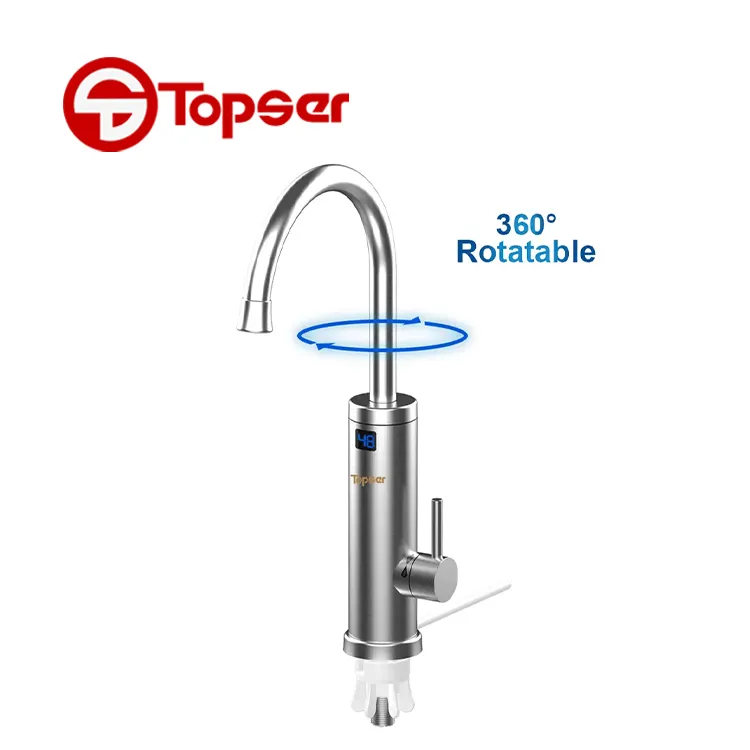 Kitchen Sink Tap 220V 3kW Electric Hot Water Tap,Electric Heater Instant Faucet for Kitchen,Bathroom
