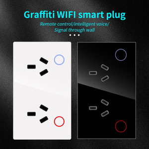 Enchufes de Pared Inteligentes Universales AU/US, <span class=keywords><strong>USB</strong></span> A&C, Interruptor Táctil de Vidrio Templado, 100-240v, Memoria de Energía, Control Remoto, 15A 16A, Compatible con WiFi - Product Image 3