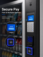 Máquina Expendedora Comercial de Bebidas y Snacks con Botones, Compatible con Múltiples Métodos de Pago (Monedas, Código QR), Personalización OEM ODM