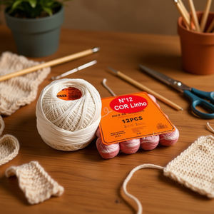 Filato di cotone Ilan N12 Linho, confezione da 12 pezzi per lavori artigianali - Product Image 2