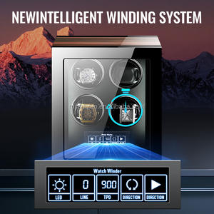 M & Q นาฬิกาสไตล์ใหม่พร้อมไฟ LED ปลดล็อคมอเตอร์คุณภาพสูงมี4ช่องสำหรับ99% นาฬิกากลไกอัตโนมัติ - Product Image 2