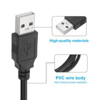 Câble d'imprimante USB2.0, USB-A mâle vers USB-B 2.0 mâle, cordon en amont compatible avec les lecteurs de disques durs externes, les scanners, les imprimantes