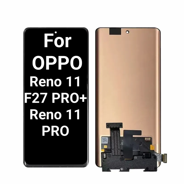 100% Original AMOLED Screen New Mobile Phone LCD Screen for Oppo Reno 11/Reno 11 Pro/F27 Pro Digitizer Full Assembly