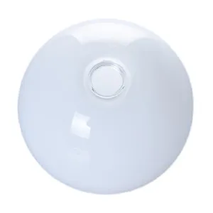 Personalizado ópalo brillante blanco leche G9 tornillo bola de cristal de borosilicato lámpara sombra iluminación/sombra de luz en vidrio