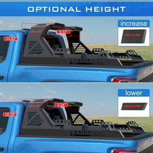 Barra Antivuelco Universal Ajustable para Camionetas Pickup de Tamaño Mediano y Grande, Compatible con Hilux Revo Vigo Ranger Ford F-150 Ram Tacoma Tundra - Product Image 4
