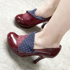 Fabricación de Zapatos de Tacón Alto para Mujer, Estilo Francés Vintage, con Punta Redonda, Diseño de Puntos, Tipo Mary <span class=keywords><strong>Jane</strong></span> - Product Image 3