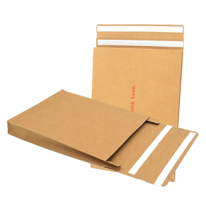 Phân hủy sinh học <span class=keywords><strong>Kraft</strong></span> gửi thư Túi độn bưu phẩm bọc bong bóng phong bì compostable đệm bao bì túi quần áo giấy - Product Image 4