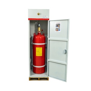 Armoire pour extincteur à poudre sèche, couleur laiton, équipement de sécurité incendie, installation flexible et facile - Product Image 1