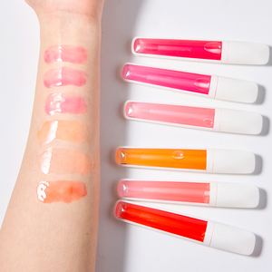 Gloss à lèvres fruité hydratant à l'huile végétale, fini miroir brillant, en stock, vente en gros, cosmétiques de beauté pour les lèvres - Product Image 2