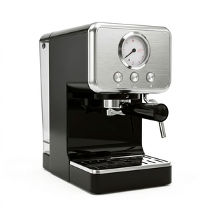 Macchina per Espresso in Acciaio Inox con Certificazioni CE GS LFGB ETL CB, Pompa 15-20 Bar, Macchina per Caffè Espresso e Cappuccino per Casa - Product Image 1