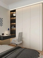 Système de dressing autoportant moderne et écologique pour chambre à coucher, résistant à l'humidité, avec conception saine et sécurisée
