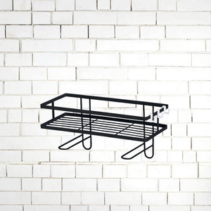 Modern Thickened <b>Wall</b> Hanging Rack Stainless Steel Multifunction Bathroom Storage <b>Shelf</b> for Shower Toilet Corner Home Hotel Use - Product Image 3