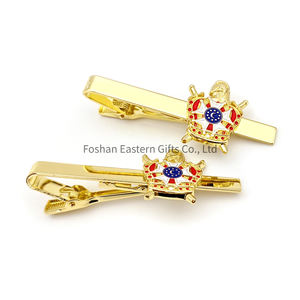 定制拆卸标志男士领带夹袖扣中国制造商菲律宾男士领带夹 - Product Image 1